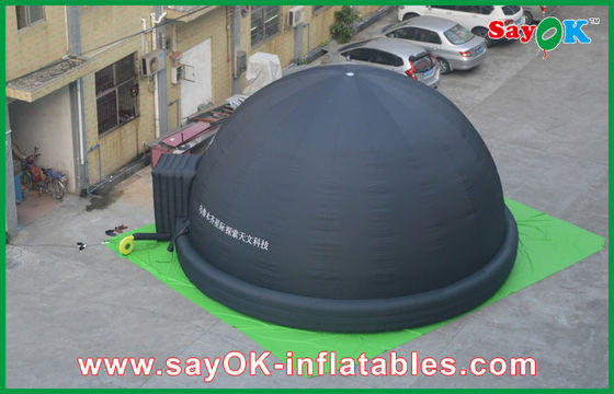 Printing Logo Black Inflatable Projection Tent For Education Class