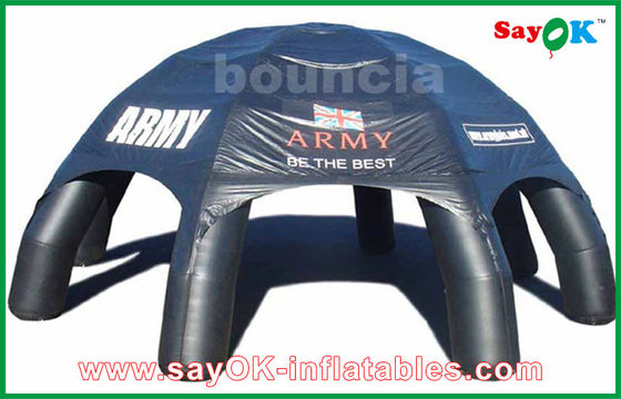 Customized Large Inflatable Camping Tent , Oxford cloth / pvc tarpaulin Cube Tent