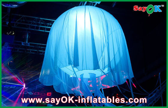 Colorful LED Jellyfish Inflatable Lighting Decoration For Holiday