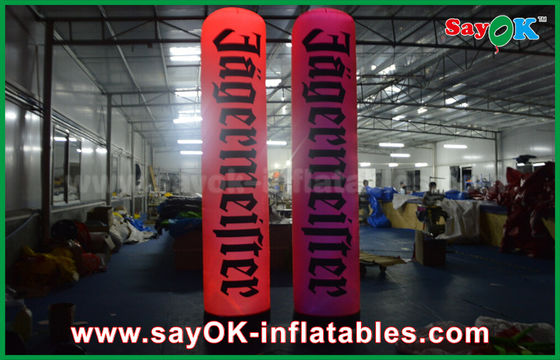 Advertising Inflatable Lighting Pillars / Columns Balloon With Logo Printing