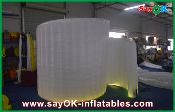 Photo Booth Decorations 3*2.7*1.5m Spiral Inflatable Photo Booth With Led Light For Event