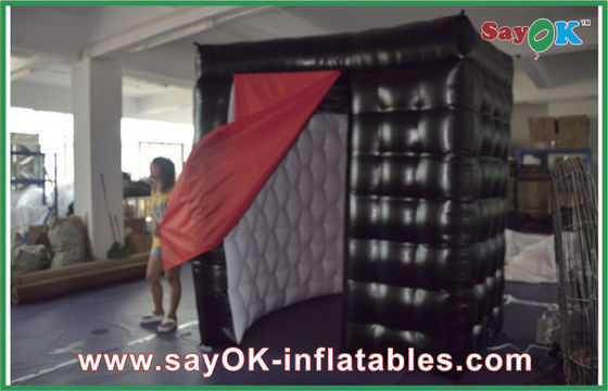 Inflatable Party Decorations Two Doors Custom Inflatable Products Oxford Cloth / PVC Outdoor Exhibition Photobooth Tent