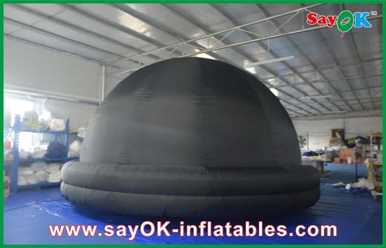 5m DIA Black Inflatable planetarium Dome Projection Tent For School Teaching