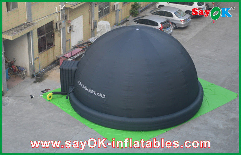 Printing Logo Black Inflatable Projection Tent For Education Class