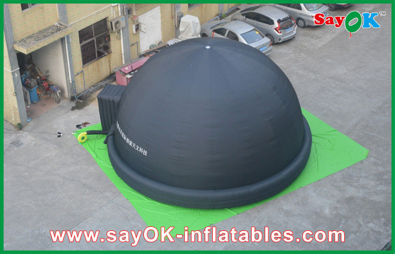 Printing Logo Black Inflatable Projection Tent For Education Class