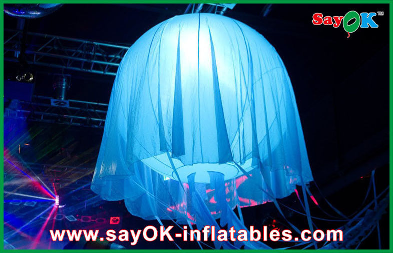 Colorful LED Jellyfish Inflatable Lighting Decoration For Holiday