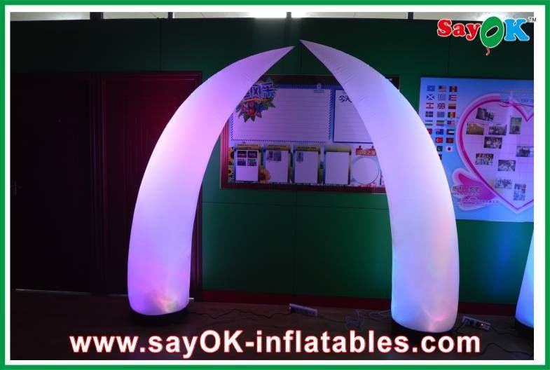 190T Nylon Cloth Inflatable Lighting Decoration , Custom Indoor Inflatable Ivory