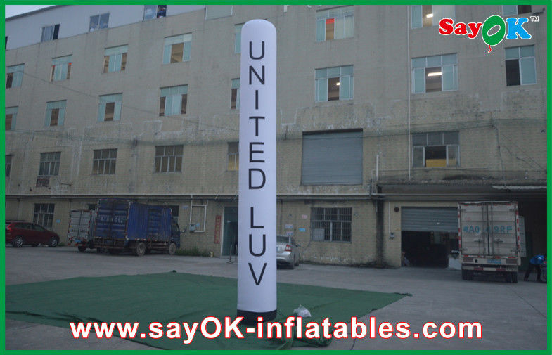 2m Oxford Cloth Inflatable Lighting Decoration Pillar With Logo