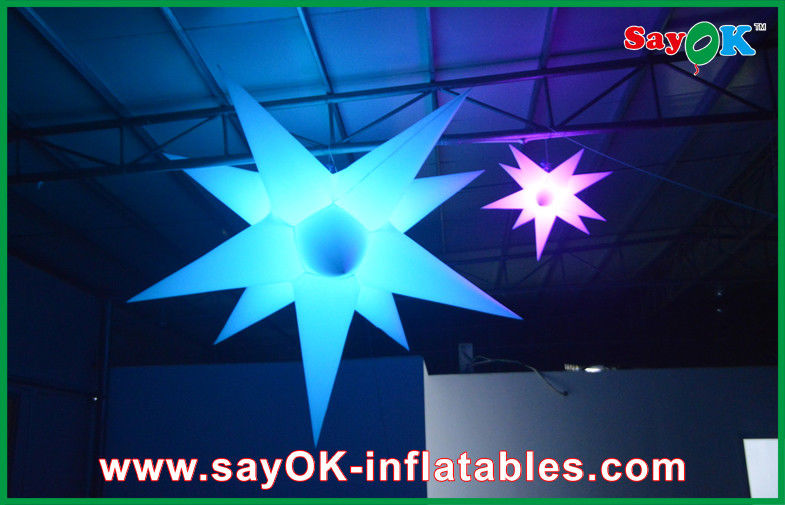 Indoor Party Decoration Inflatable Led Star Advertising Star Balloon With Led Light