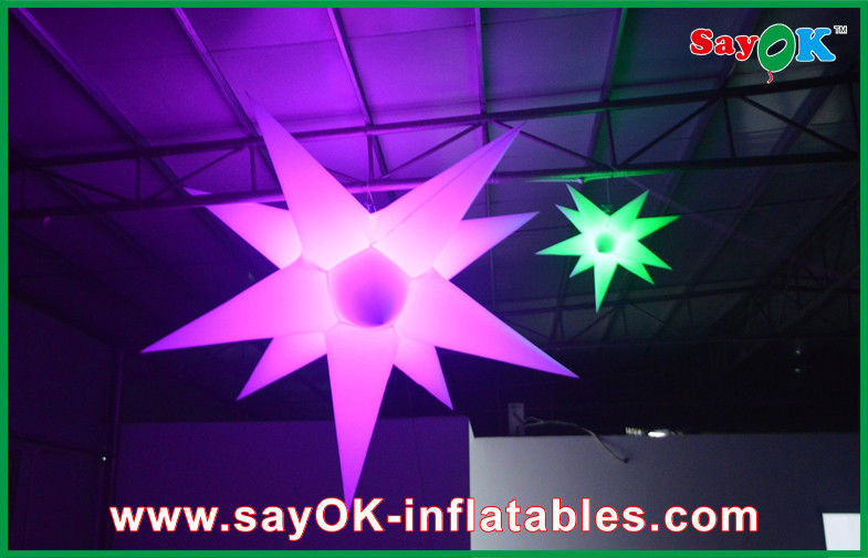 Indoor Party Decoration Inflatable Led Star Advertising Star Balloon With Led Light