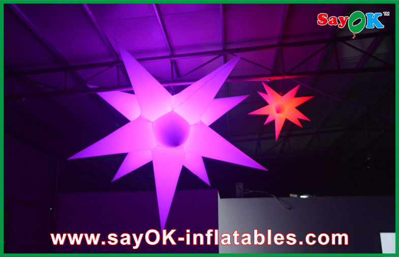 Indoor Party Decoration Inflatable Led Star Advertising Star Balloon With Led Light