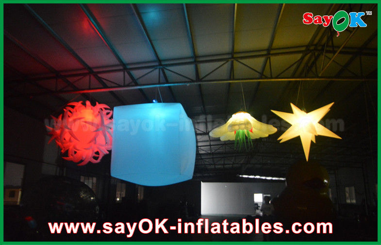 Flower Ball Light Inflatable Lighting Decoration For Stage Background