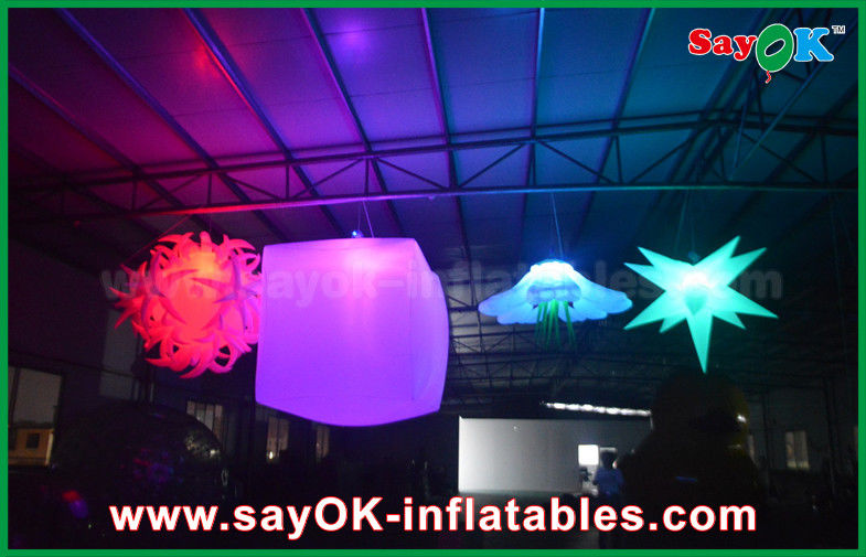 Flower Ball Light Inflatable Lighting Decoration For Stage Background