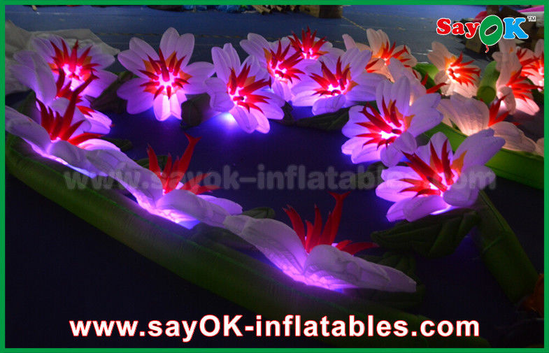 Durable Inflatable LED Light Flower Chain for Wedding Party Stage Decoration