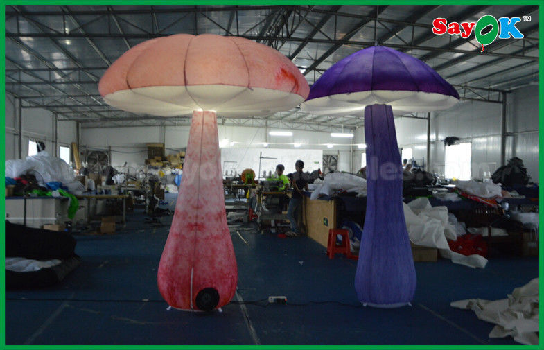 Giant Lighting Inflatable Shaped Blow Up Mushroom For Events Decorations