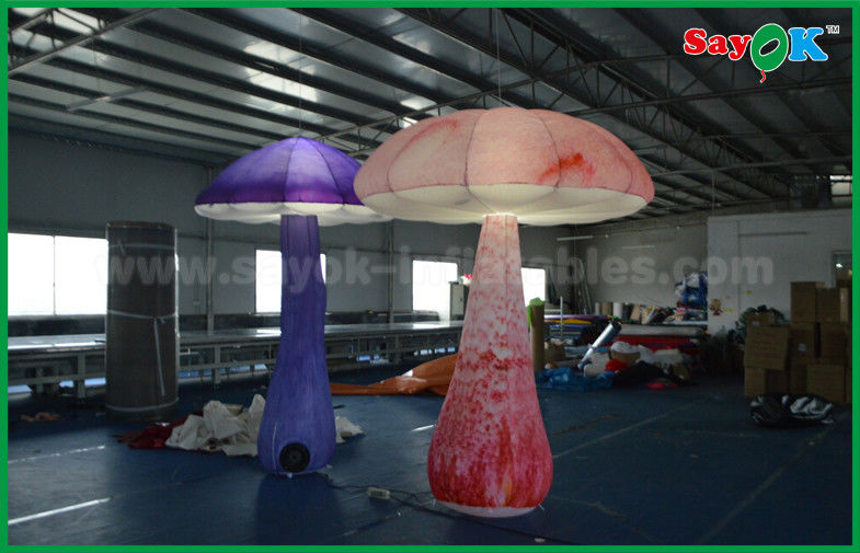 Giant Lighting Inflatable Shaped Blow Up Mushroom For Events Decorations