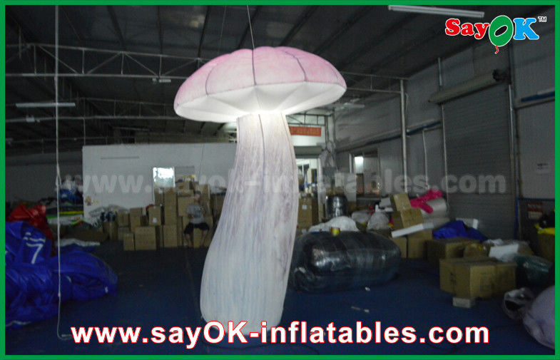 Giant Lighting Inflatable Shaped Blow Up Mushroom For Events Decorations