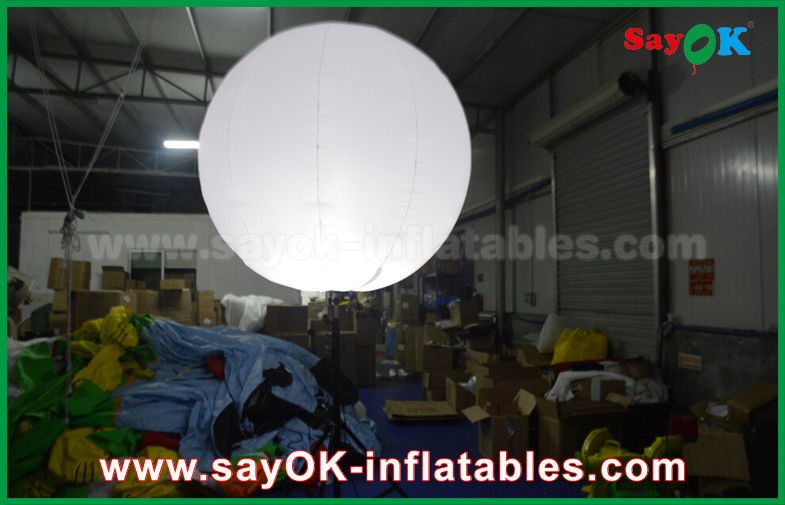 Custom 1.5m DIA Inflatable Lighting Decoration for Advertising , Stand Balloon With Tripod