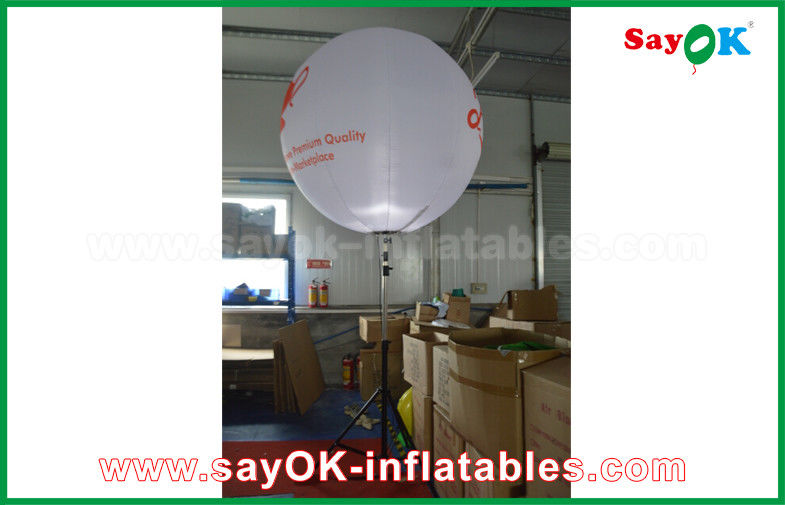Custom 1.5m DIA Inflatable Lighting Decoration for Advertising , Stand Balloon With Tripod