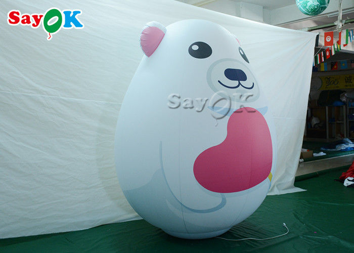 2m Inflatable Holiday Decorations White Cartoon Character Pvc Bear Cartoon