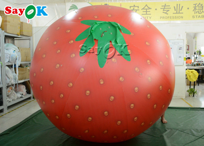6.56ft Tall Strawberry Shapes Inflatable Balloon For Opening Ceremony