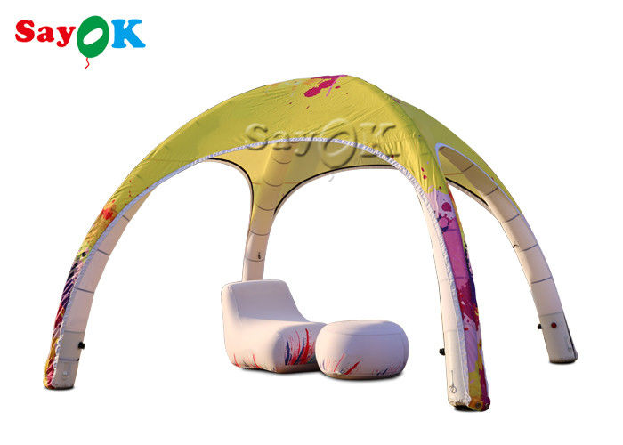 Inflatable Lawn Tent Waterproof Oxford TPU Inflatable Air Spider Dome Tent