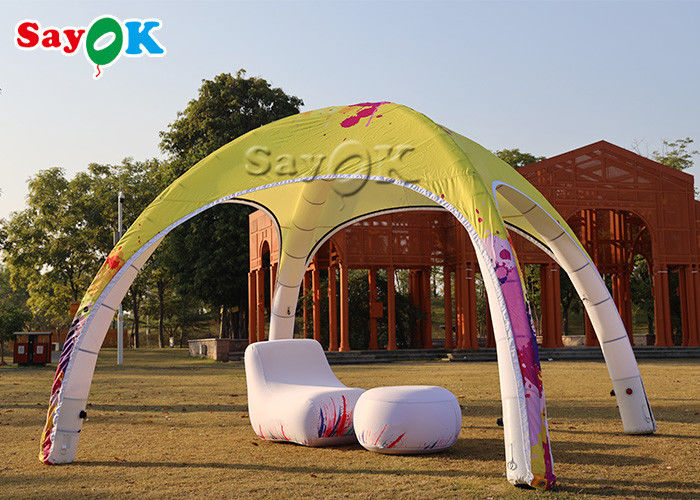 Inflatable Lawn Tent Waterproof Oxford TPU Inflatable Air Spider Dome Tent