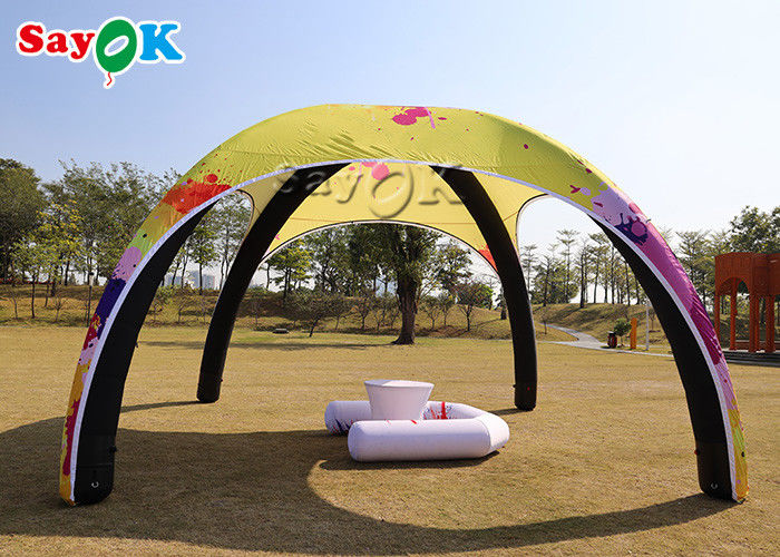 Inflatable Lawn Tent Waterproof Oxford TPU Inflatable Air Spider Dome Tent