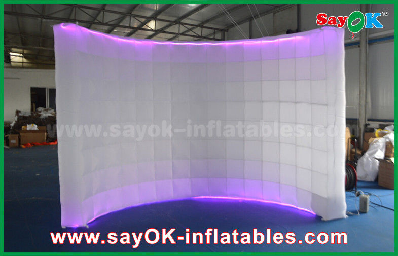 Photo Booth Backdrop Led Lighting Inflatable Photo Booth Enclosure Stand Photo Studio Wall