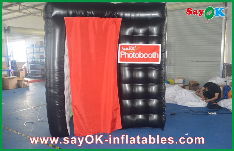 Photo Booth Enclosure Red Business Open Air Photo Booth Waterproof / Durable CE / UL