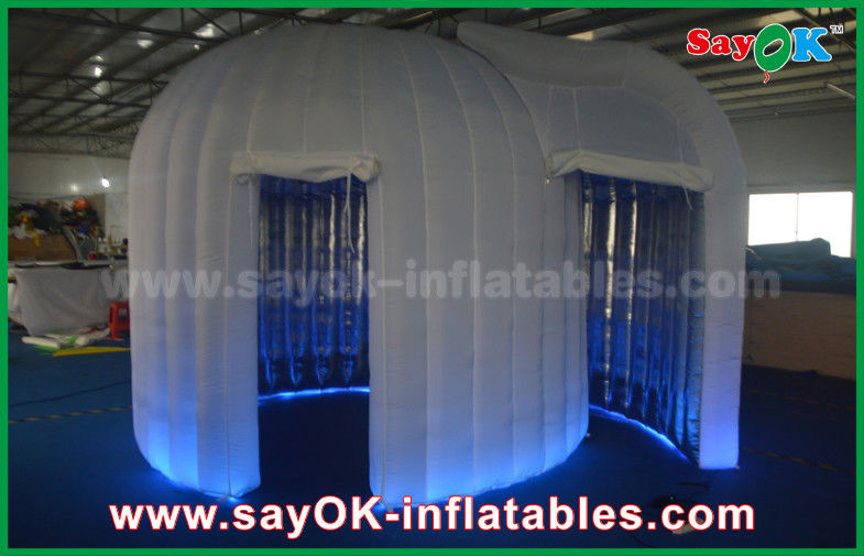 Advertising Booth Displays Wedding Led Spray Inflatable Booth For Sale , Two Years Warranty