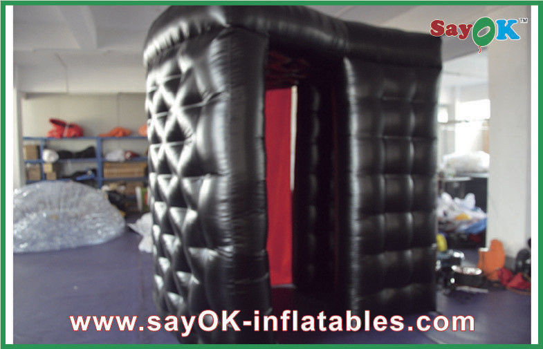 Inflatable Party Decorations Two Doors Custom Inflatable Products Oxford Cloth / PVC Outdoor Exhibition Photobooth Tent
