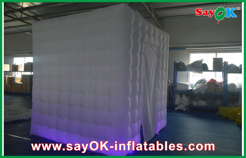 Inflatable Photobooth Hand Painting Black And White Photo Booth , Photo Booths For Parties