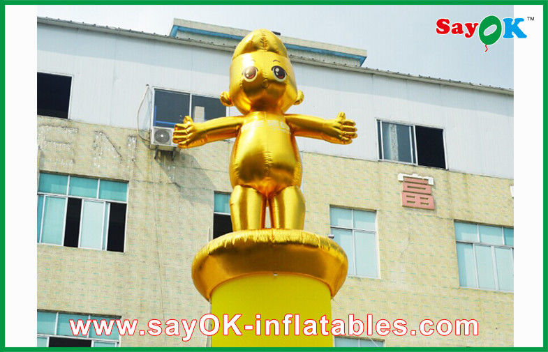 Inflatable Tall Man Durable Inflatable Sky Dancer Blower For Advertising , CE Certificated