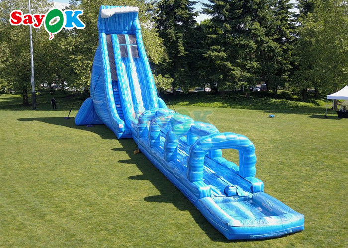 100ft Long Inflatable Water Slide Park Large Commercial Inflatable Water Slide With Pool