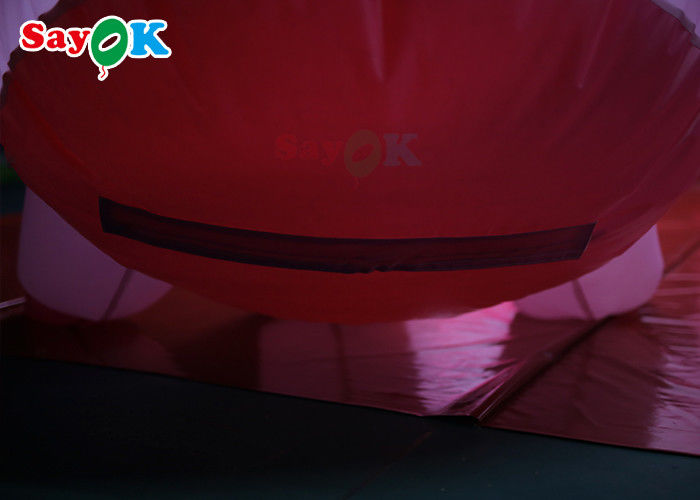 Pink 4m Inflatable Cartoon Characters Advertising Dinosaur Damp Proof Inflatable Animal Balloons