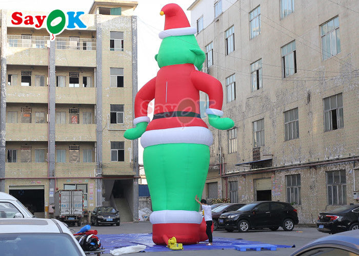 Inflatable Yard Decorations OEM Inflatable Cartoon Characters Blow Up Grinch Oxford Film Model