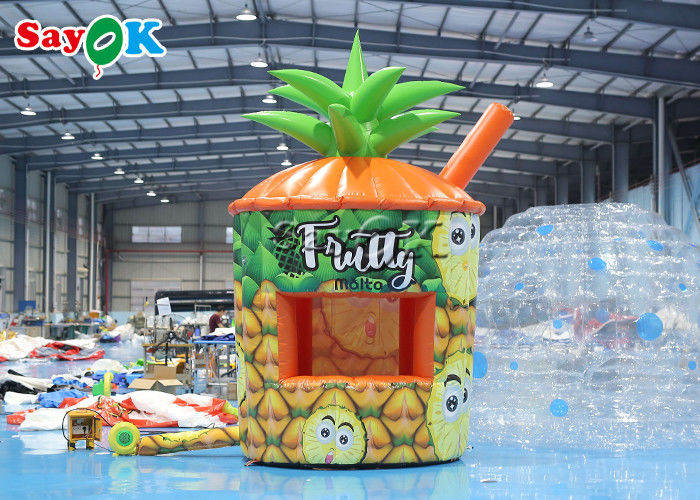 Inflatable Lawn Tent PVC Pineapple Kiosk Portable Inflatable Booth With Business Blower