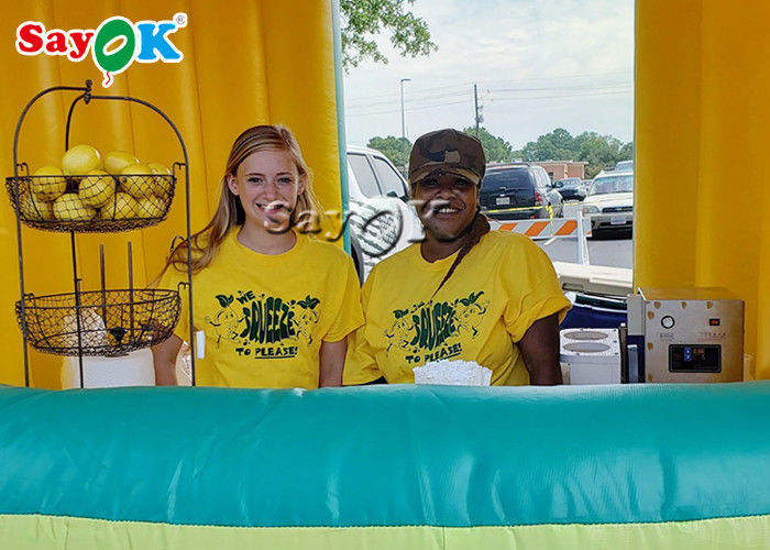 Inflatable Yard Tent Mobile Inflatable Advertising Lemonade Standing Booth Drink Bar Promotion