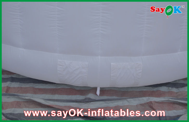 Strong Oxford Cloth Dome Inflatable Tent , Commercial Inflatable Roundness Tent Party Tent With LED Light