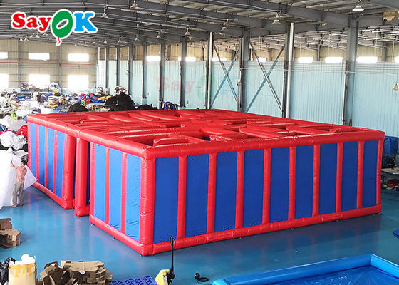 лабиринта крупного плана полосы препятствий игр спорт 9m игры 27ft раздувного на открытом воздухе раздувные для детей