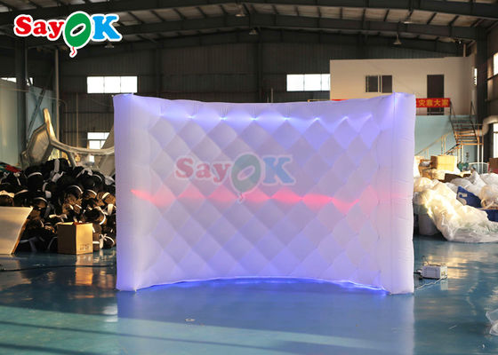 Новая привлекательная Led надувная стена надувная светодиодная белая фото стенка для мероприятия